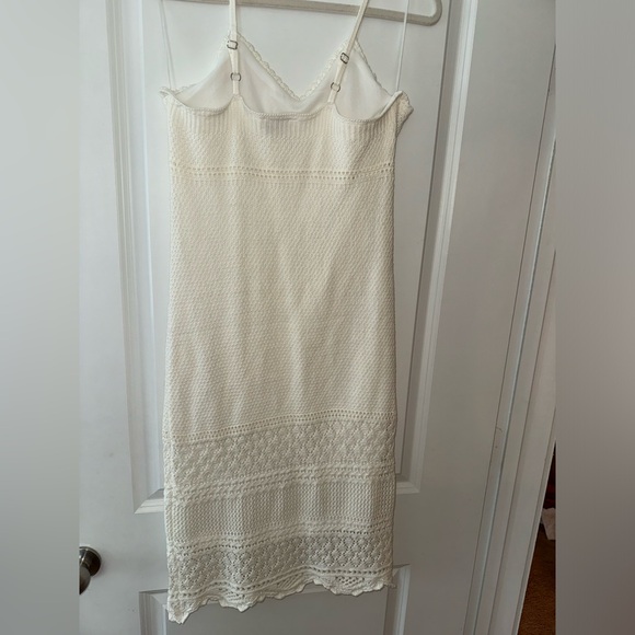 White Crochet Midi Dress- Women’s M - Picture 5 of 9